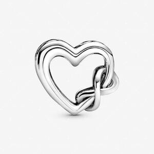 Pandora Heart and infinity sterling silver charm